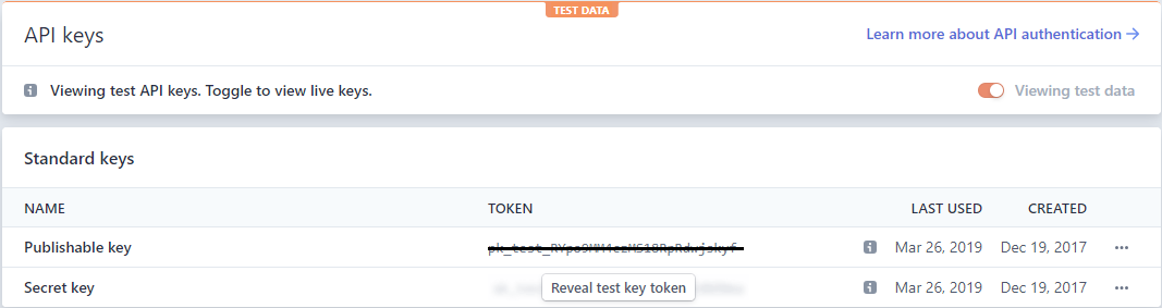 Stripe API Key