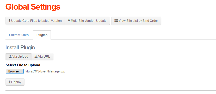 Muracms Install Plugin