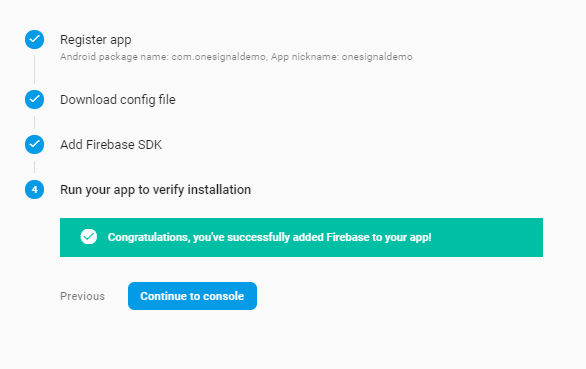 firebase integration in One signal Firebase Integration in Onesignal