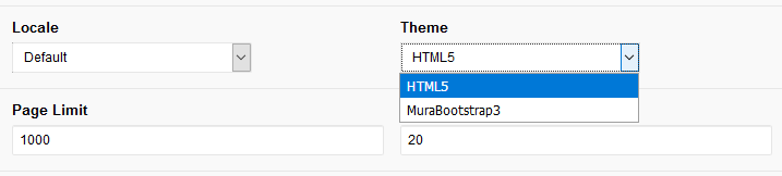 Mura CMS - Theme edit option Muracms Theme Edit Option